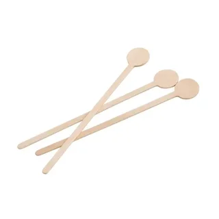Agitateurs Bois Biodégradables 15 cm - 100 Pièces pour Cocktails et Boissons