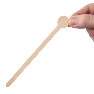 Agitateurs Bois Biodégradables 15 cm - 100 Pièces pour Cocktails et Boissons