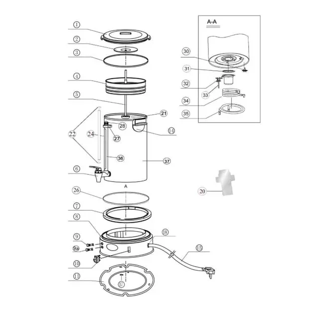 Mounting Ring for Level Gauge - Regina 90