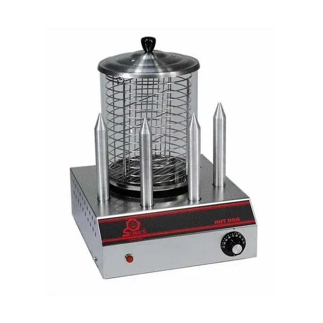 Professional Hot Dog Machine 4 Spikes Stainless Steel
