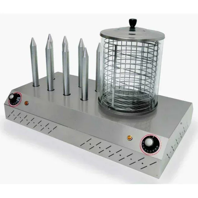 Commercial Hot Dog Machine with 8 Heating Rollers