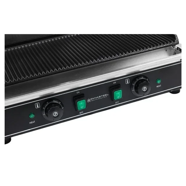 Double Panini Grill with Grooved Plates - Refurbished