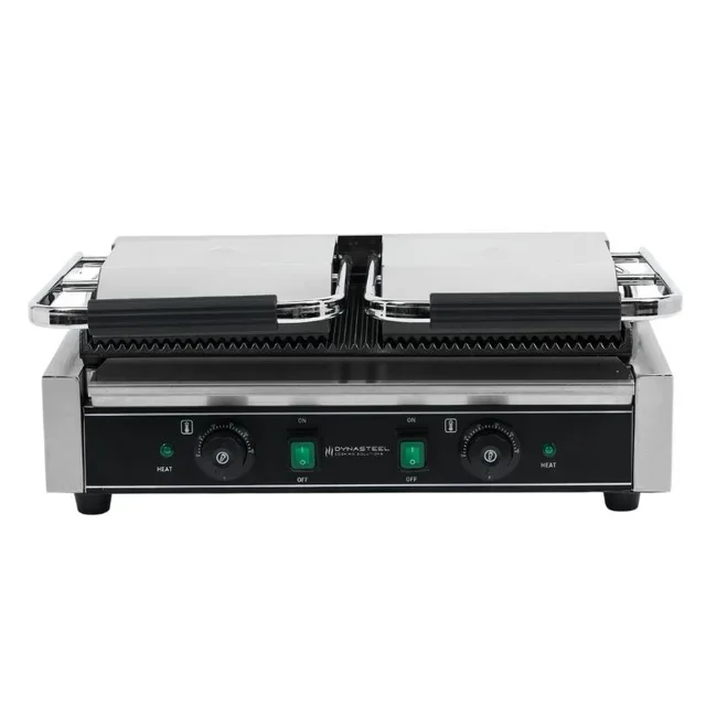 Double Panini Grill with Grooved Plates - Refurbished