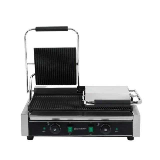 Double Panini Grill with Grooved Plates - Refurbished