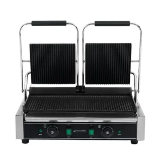 Double Panini Grill with Grooved Plates - Refurbished
