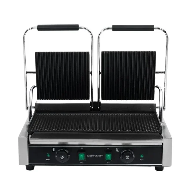 Double Panini Grill with Grooved Plates - Refurbished