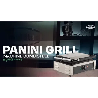 Electric Grooved Sandwich Press - Single Contact Grill