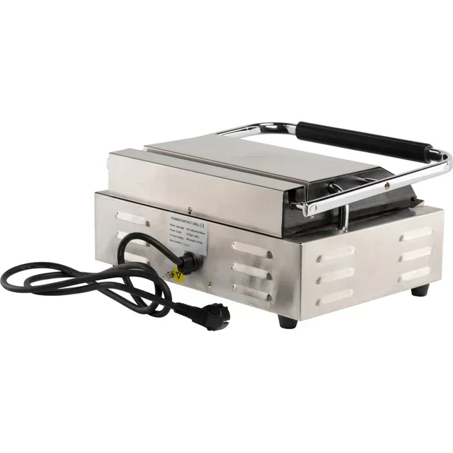 Electric Grooved Sandwich Press - Single Contact Grill