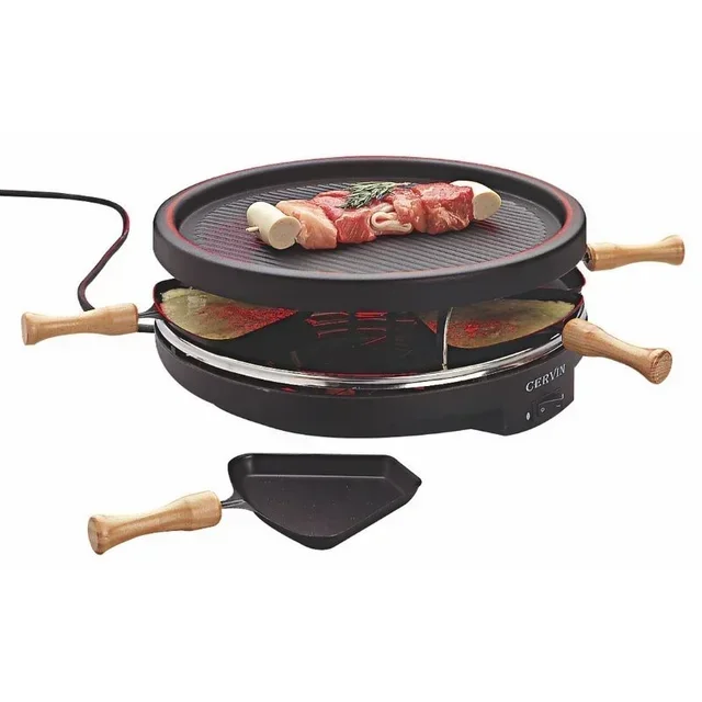 Raclette Grill 6 Persons - 2 in 1 Multifunction Appliance