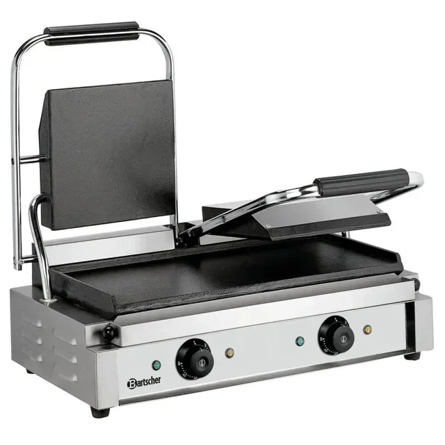 Double Panini Grill - Smooth Professional Plates
