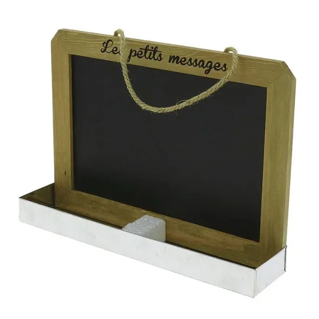 Ardoise Mémo Support Métal Mural - 350 x 75 mm