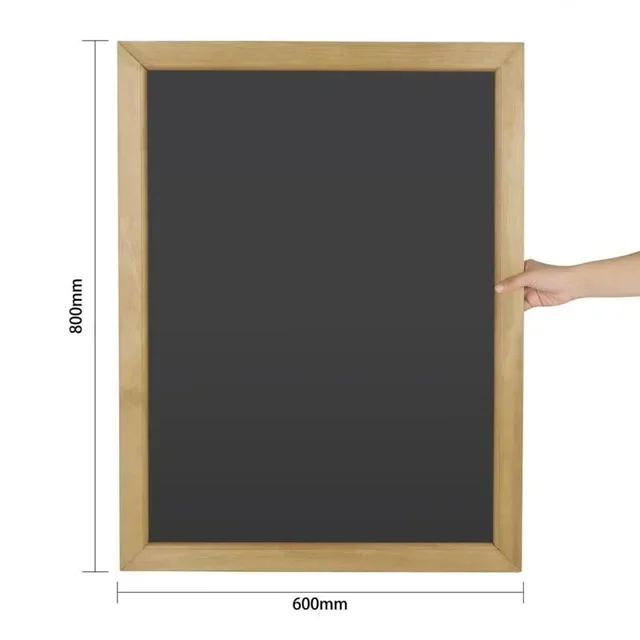 Magnetic Chalkboard 515 x 715 mm - Standard Size for Chalk Writing