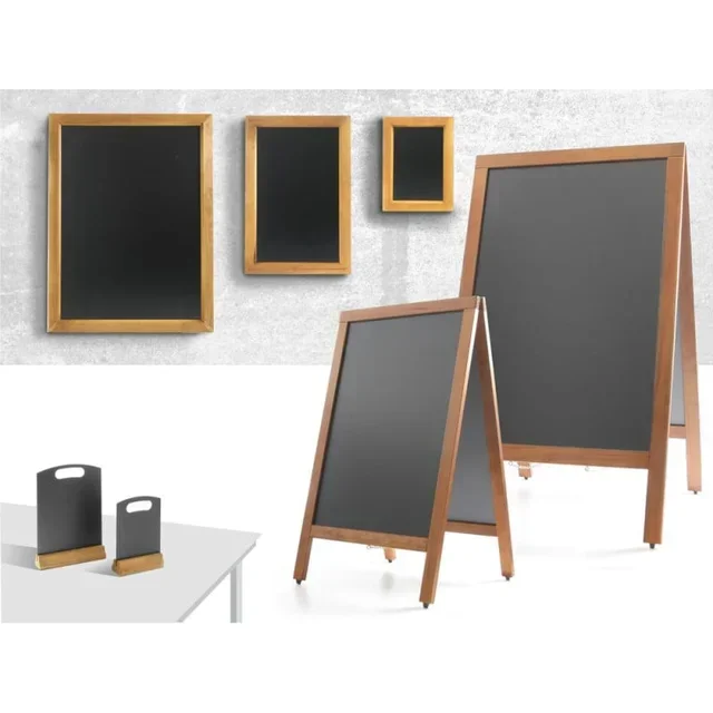 Framed Natural Wood Slate Wall Board 30 x 40 cm