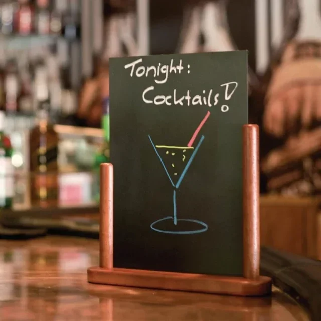 Mahogany Wood Table Slate 320 x 270 mm