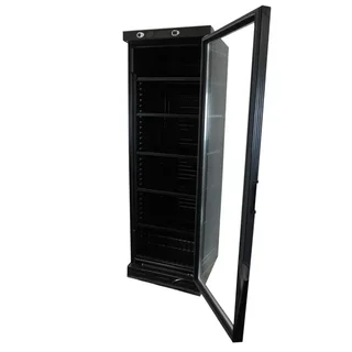 Black Beverage Refrigerator Cabinet 382 Liters - Glass Door