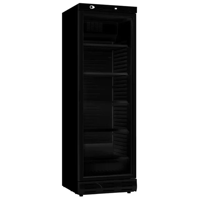 Black Beverage Refrigerator Cabinet 382 Liters - Glass Door