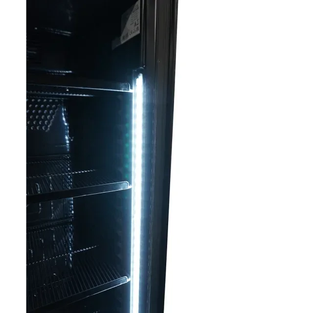 Black Beverage Refrigerator Cabinet 382 Liters - Glass Door