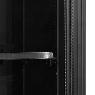 Armário Refrigerado para Bebidas Porta de Vidro Preta 114 Litros