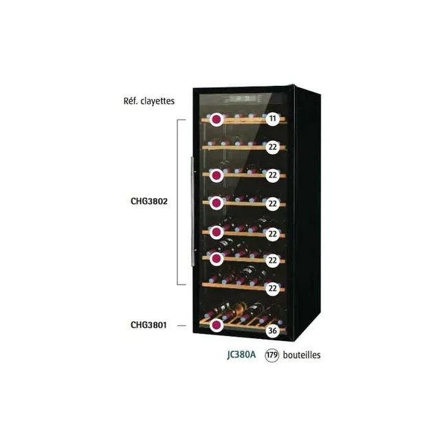 Wine Cooler Large Capacity 179 Bottles
