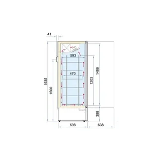 Negative Temperature Forced Air Refrigerator - 353 Liters - Marine Cooling