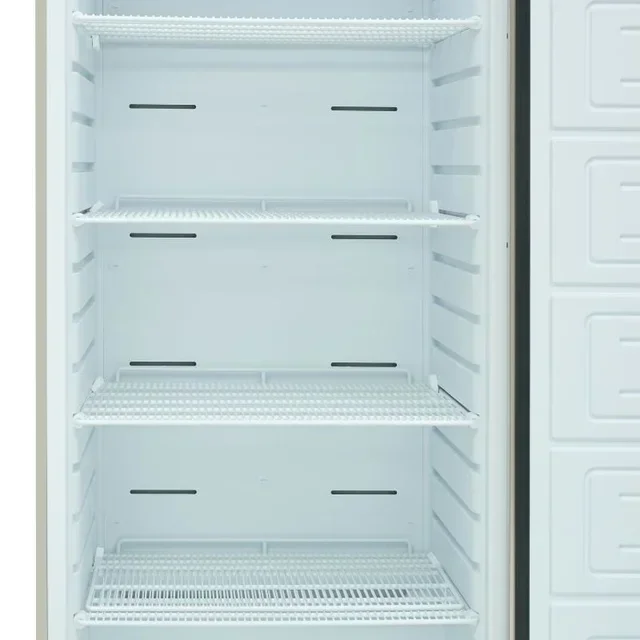 Professioneller Kühlsc hrank 600 Liter - Edelstahl Belüftet - ABS Innenraum