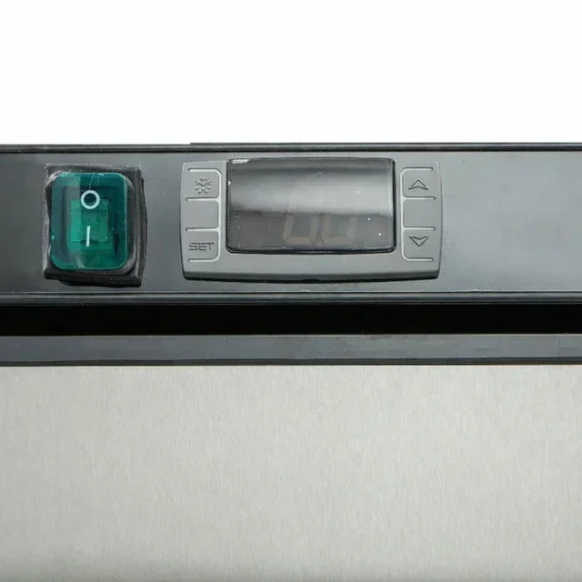 Professioneller Kühlsc hrank 600 Liter - Edelstahl Belüftet - ABS Innenraum