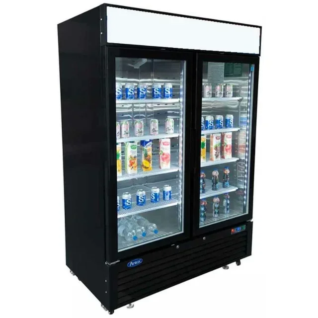 Glass Door Upright Freezer - 1300 Litres Capacity