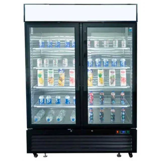 Glass Door Upright Freezer - 1300 Litres Capacity