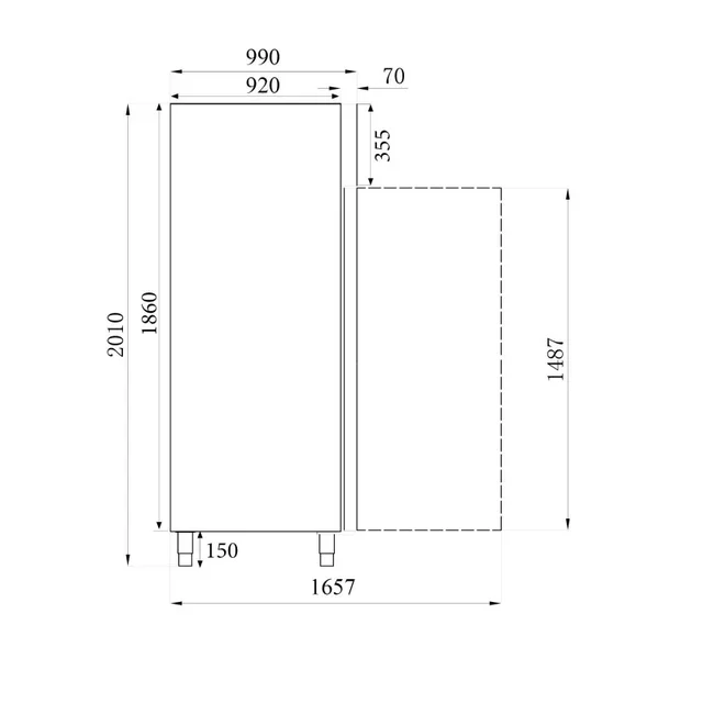 Pastry Refrigerated Cabinet 600x800 mm - 737 Liters