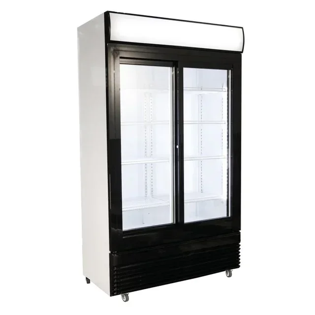 2 Glass Sliding Door Upright Refrigerator 780 Liters