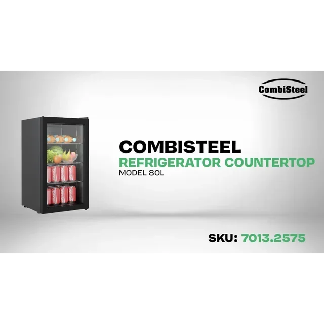 80L Refrigerated Beverage Cabinet - Glass Door