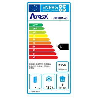 Negative Temperature Refrigerated Cabinet GN 2/1 - 552 Litres - Solid Door