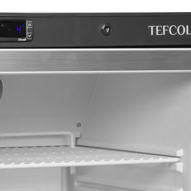 120L Glass Door Upright Freezer - White - Commercial Display Freezer