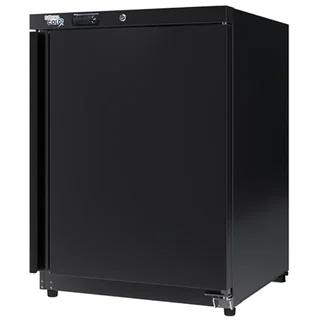 Schwarze Kompakt-Gewerbekühlschrank 200 Liter - Positivkühlung