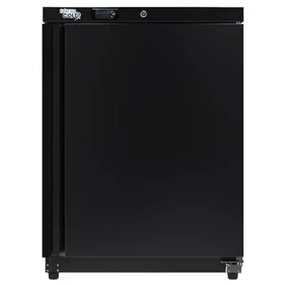 Schwarze Kompakt-Gewerbekühlschrank 200 Liter - Positivkühlung