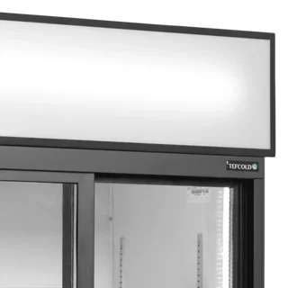 2 Glass Sliding Door White Refrigerated Cabinet - 462 Liters