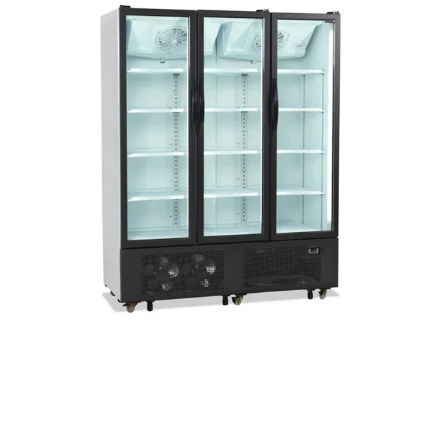 3 Glass Door Refrigerated Beverage Cabinet 825 Liters