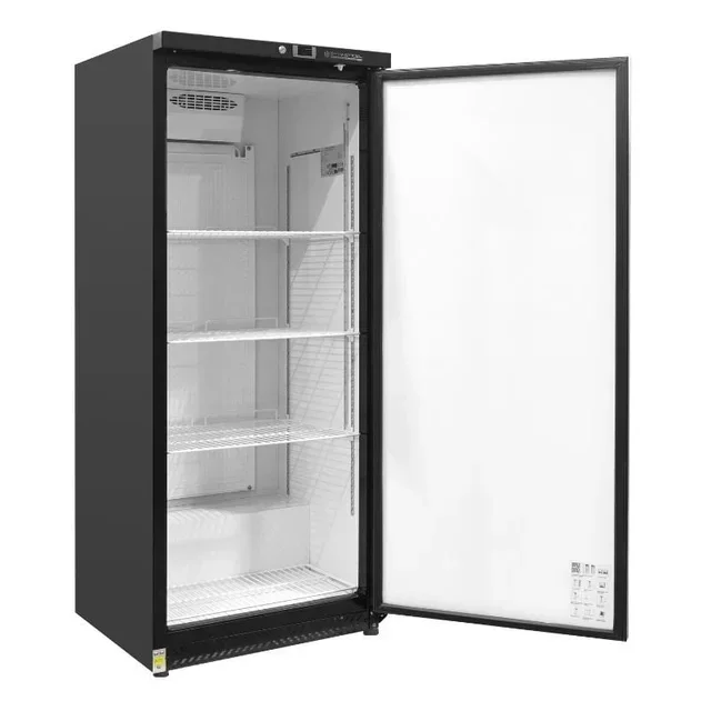 600L Upright Refrigerator - Black