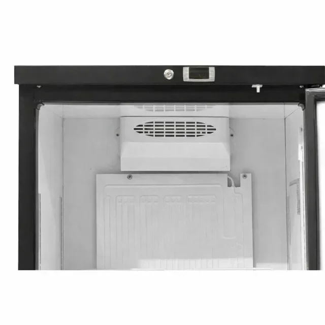 600L Upright Refrigerator - Black