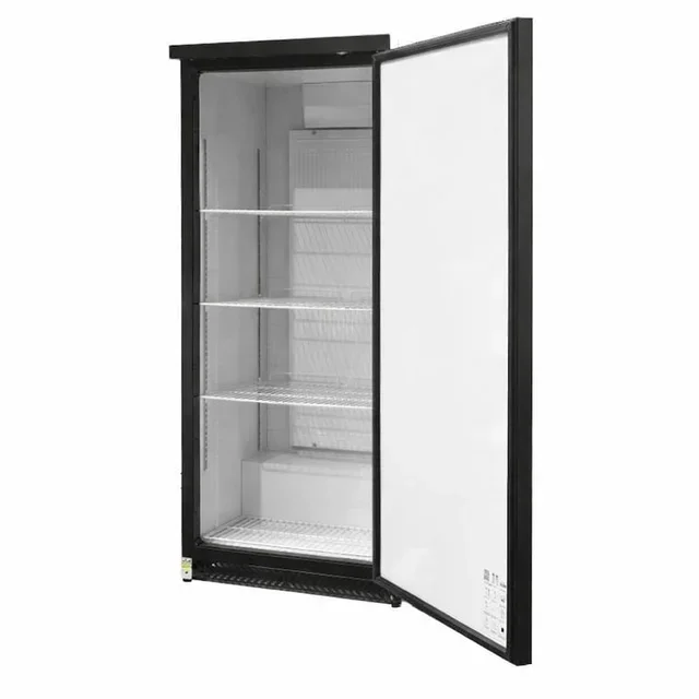 600L Upright Refrigerator - Black