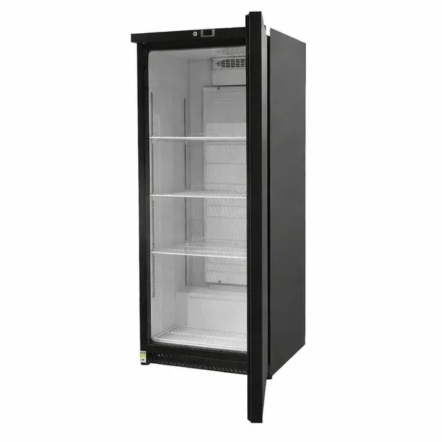600L Upright Refrigerator - Black