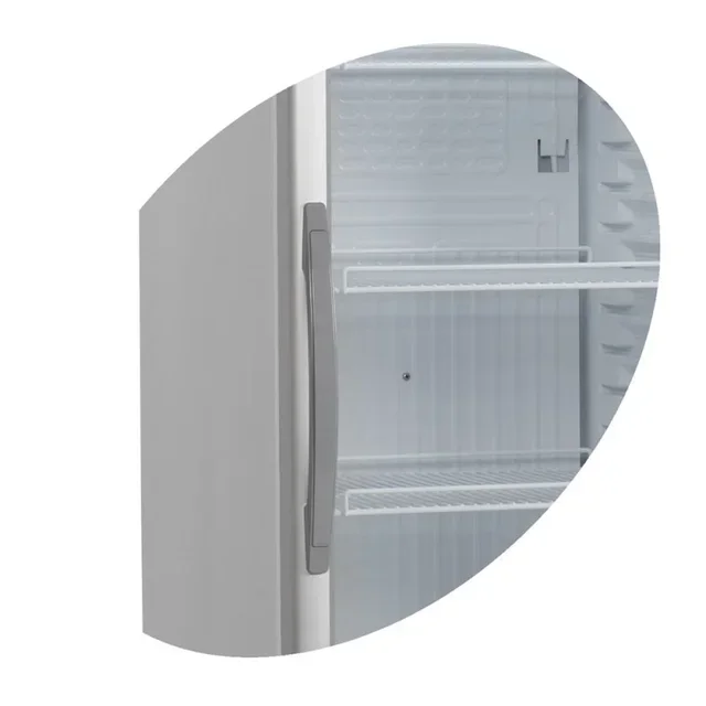 Armadio Refrigerante per Bevande 1 Porta a Vetro Bianco - 347 Litri