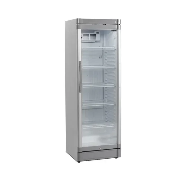 Armadio Refrigerante per Bevande 1 Porta a Vetro Bianco - 347 Litri
