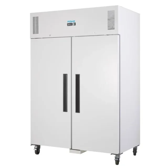 Professional White Freezer Cabinet 2/1 Double Door - 1200 Litres