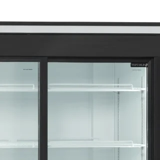 2 Glass Sliding Door Upright Refrigerator 645 Liters
