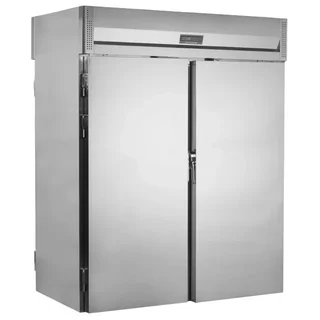 Pass-Through Refrigerated Cabinet 4 Doors on Wheels - Stainless Steel - 832 Liters