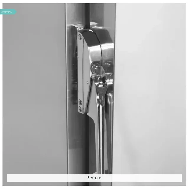 Pass-Through Refrigerated Cabinet 4 Doors on Wheels - Stainless Steel - 832 Liters