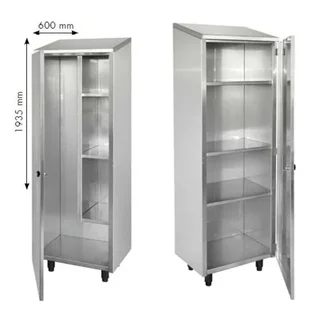 Armoire Haute Inox 1 Porte - L 475 mm