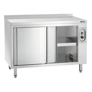 Wärmeschrank mit Spritzschutz - Breite 1200 mm x Tiefe 700 mm