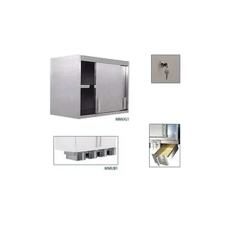 Wall Cabinet with 2 Sliding Doors and 4 Storage Compartments - Width 90 cm